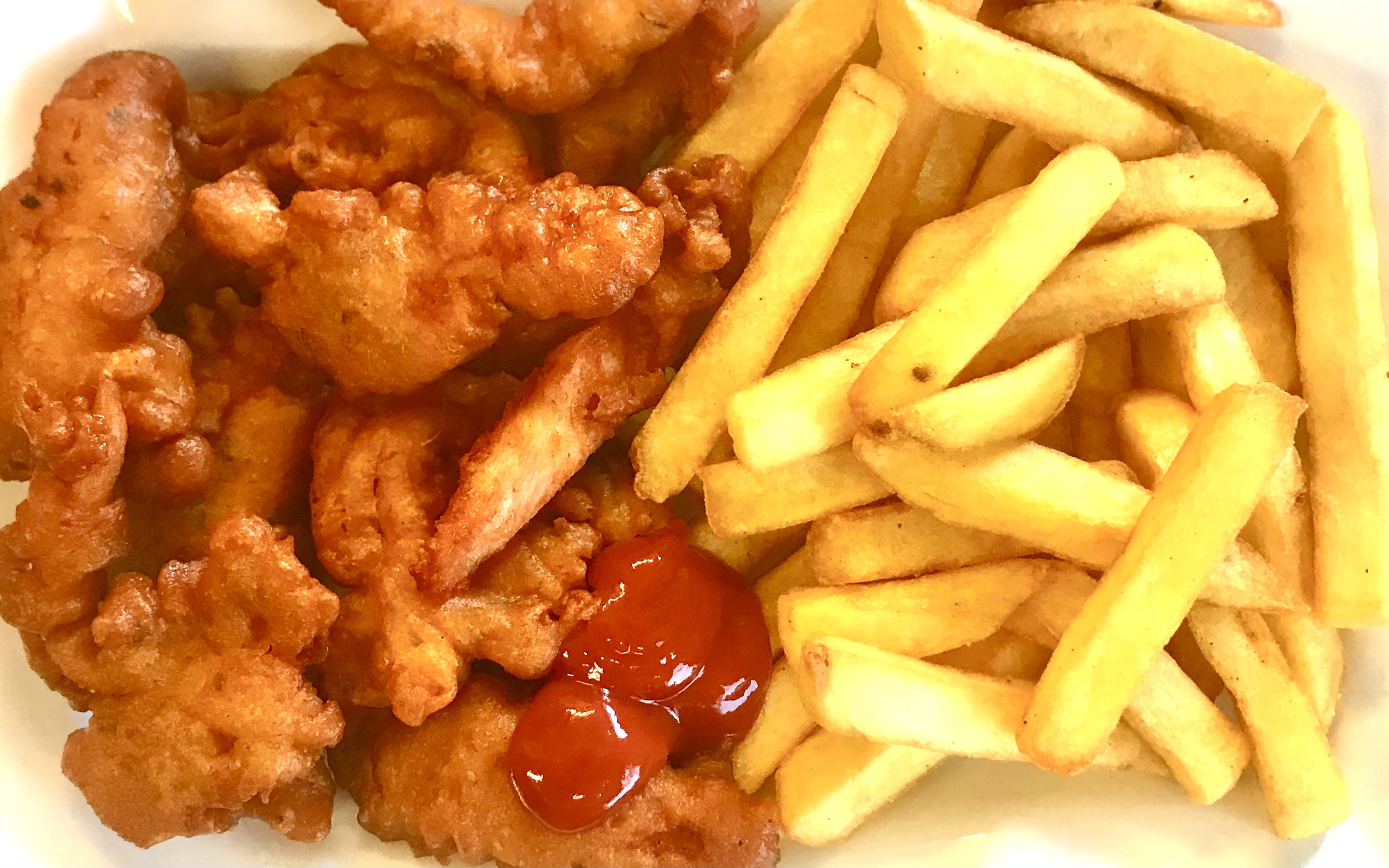 Plain Chicken And Chips